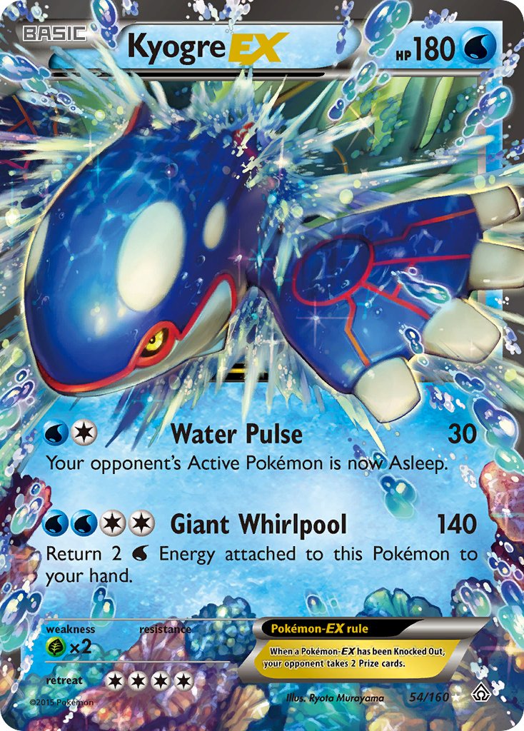 Kyogre EX - 54/160 - Primal Clash - Holo - Card Cavern