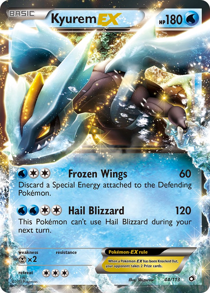 Kyurem EX - 44/113 - Legendary Treasures - Holo - Card Cavern