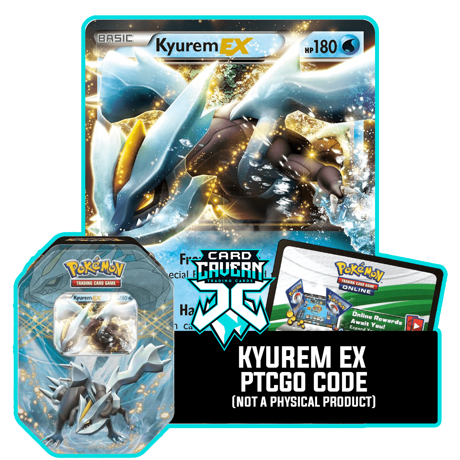 Kyurem EX BW37 PTCGO Code - Card Cavern