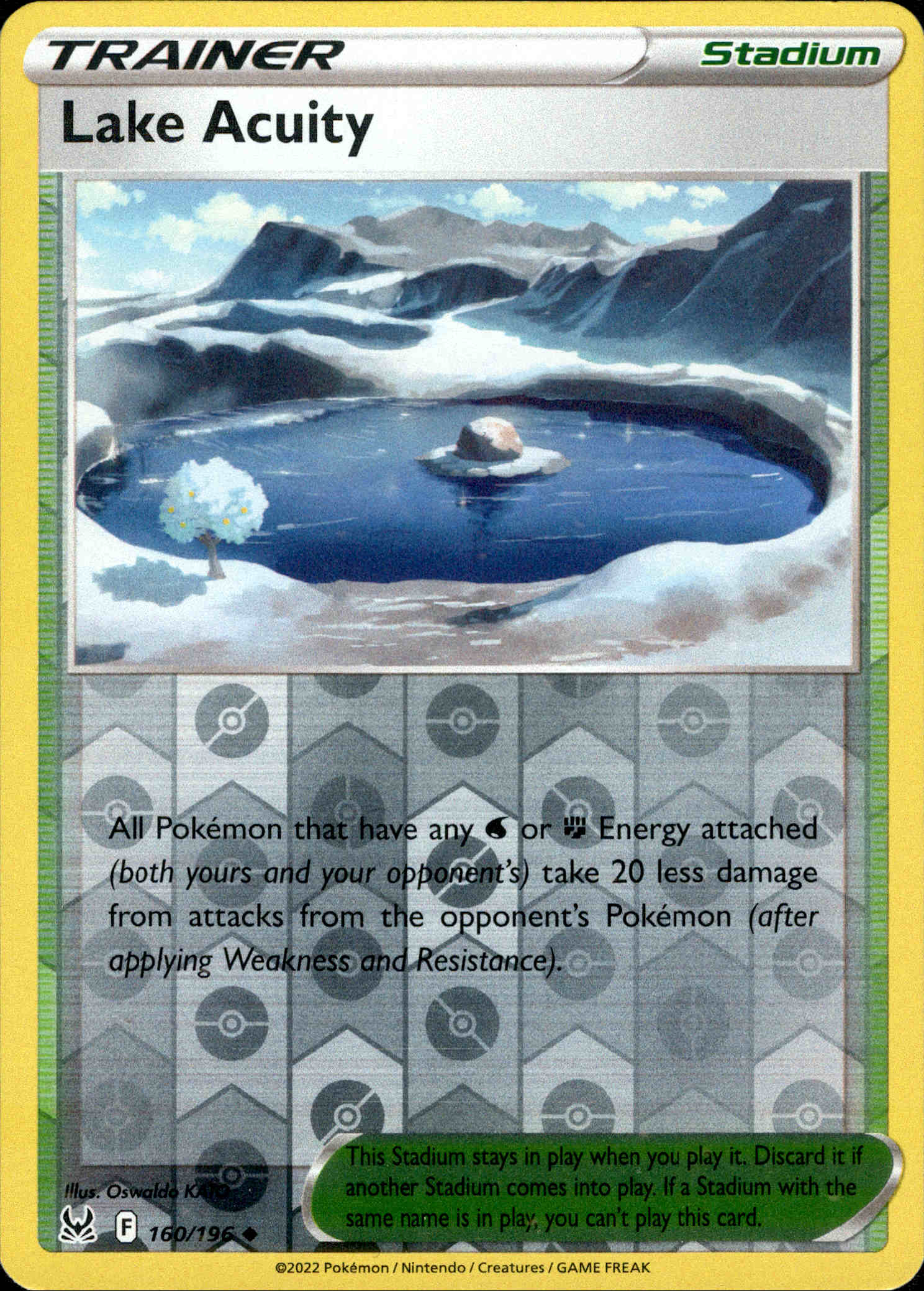 Lake Acuity - 160/196 - Lost Origin - Reverse Holo - Card Cavern