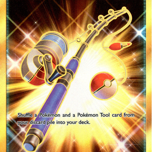 rod pokemon trading card game Lana's Fishing Rod Secret Rare - 266/236 - Cosmic Eclipse