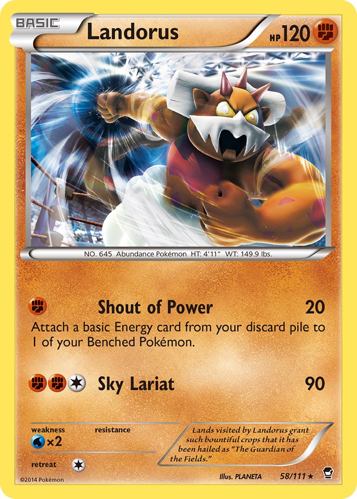 Landorus - 58/111 - Furious Fists - Holo - Card Cavern
