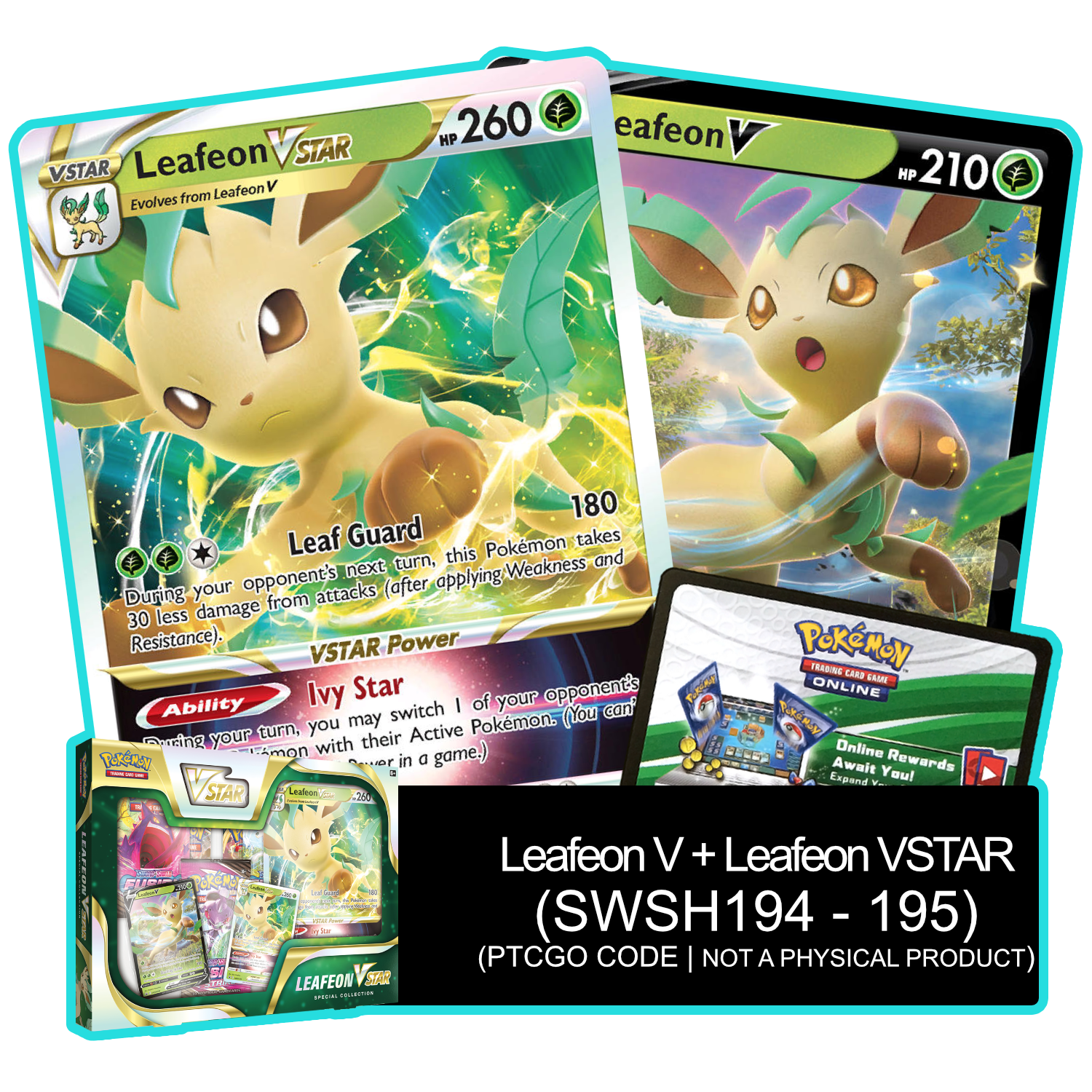 Leafeon VSTAR Special Collection Pokemon TCG Live Code - Card Cavern