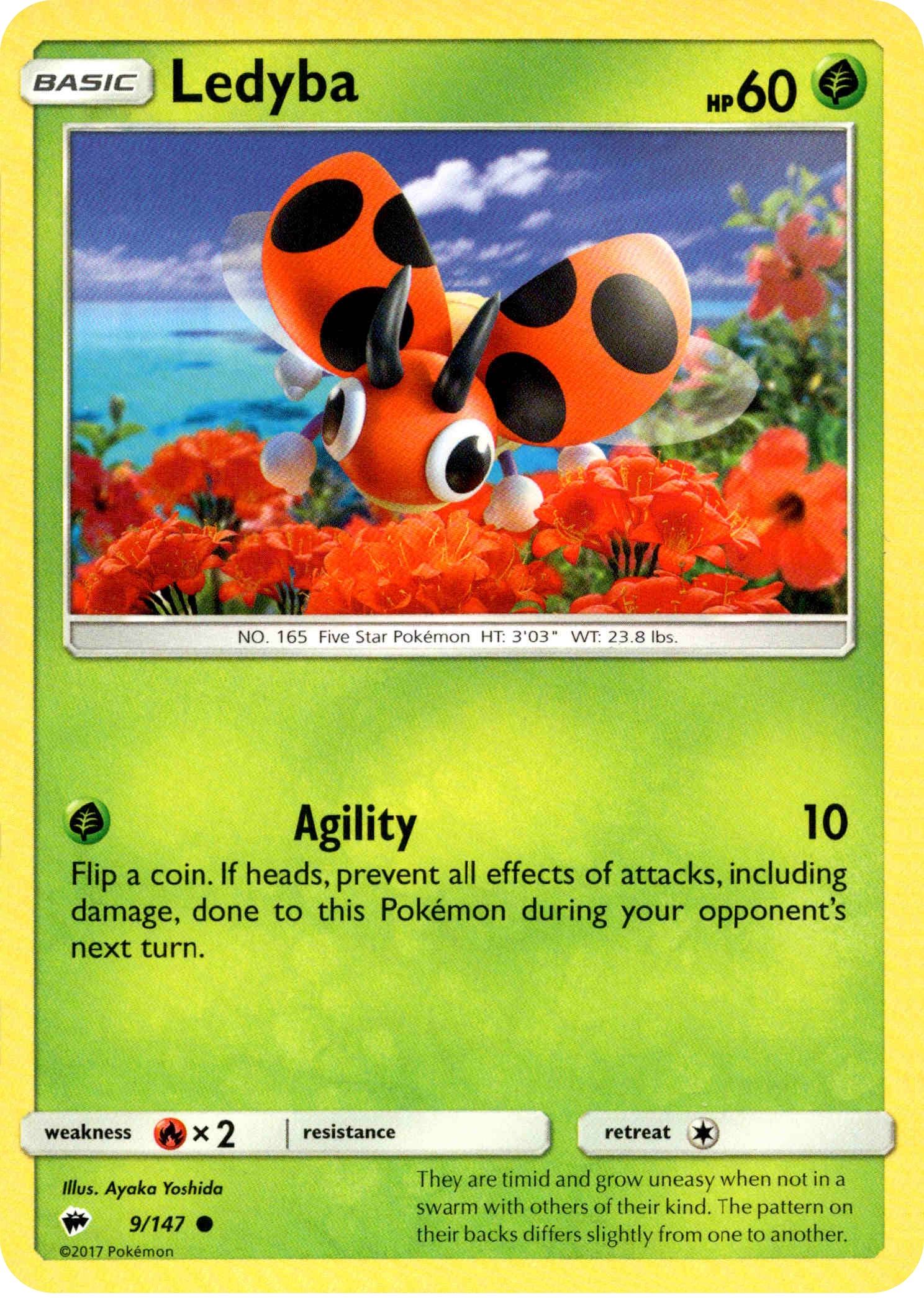 Ledyba - 9/147 - Burning Shadows - Card Cavern