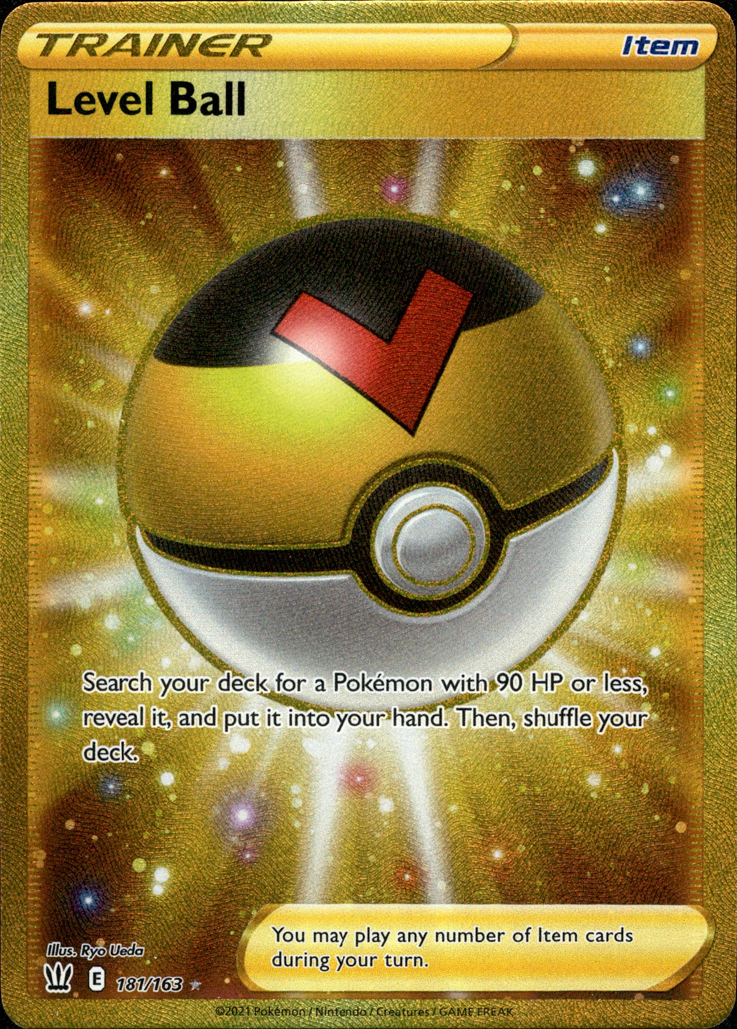 Level Ball Secret Rare - 181/163 - Battle Styles - Holo - Card Cavern