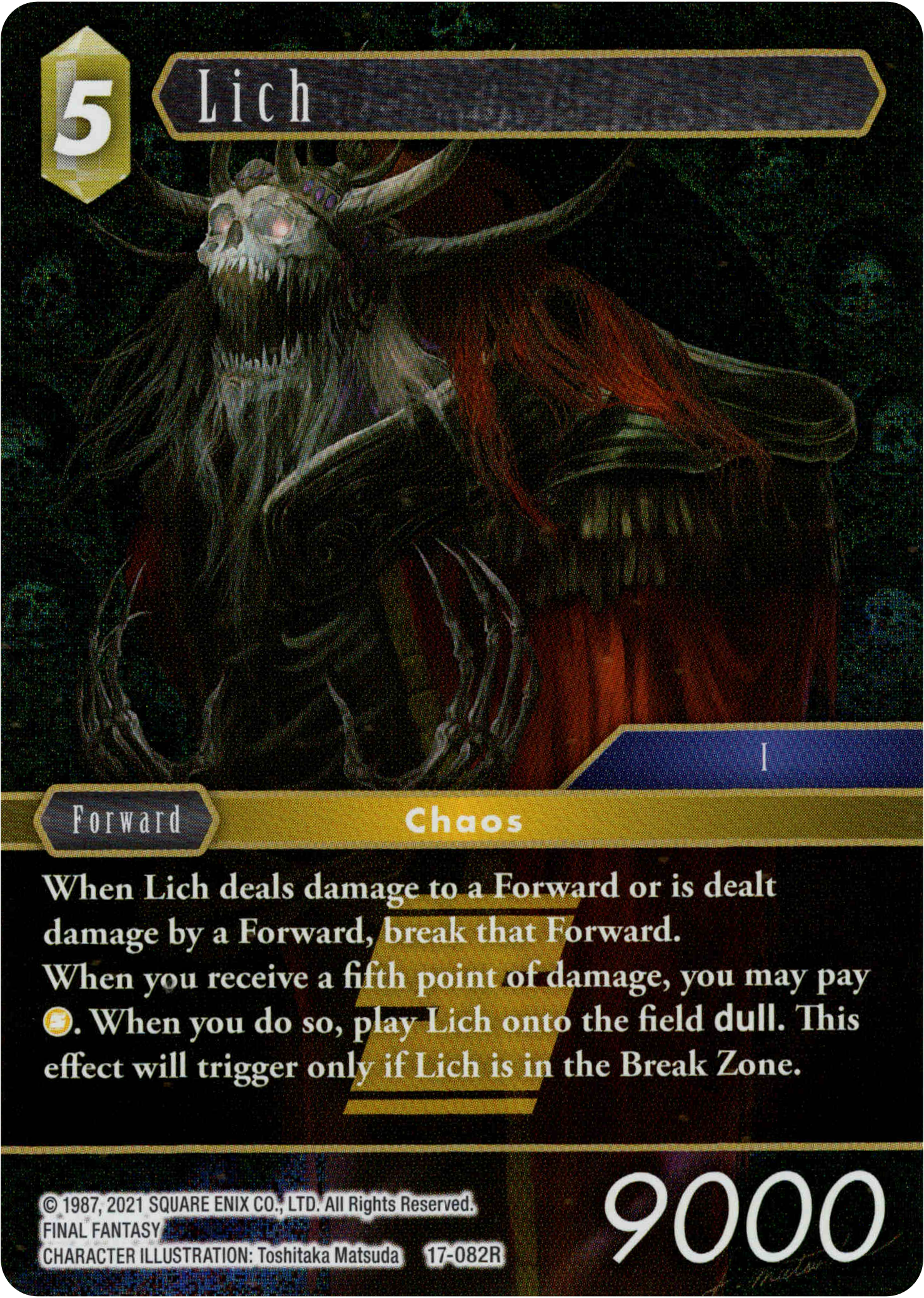Lich - 17-082R - Rebellion's Call - Foil - Card Cavern
