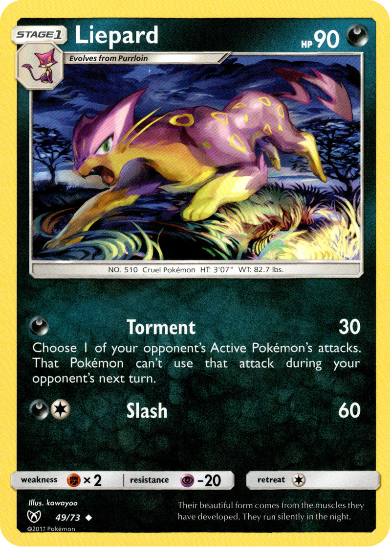 Liepard (49/73) [Sun & Moon: Shining Legends] Moderately Played