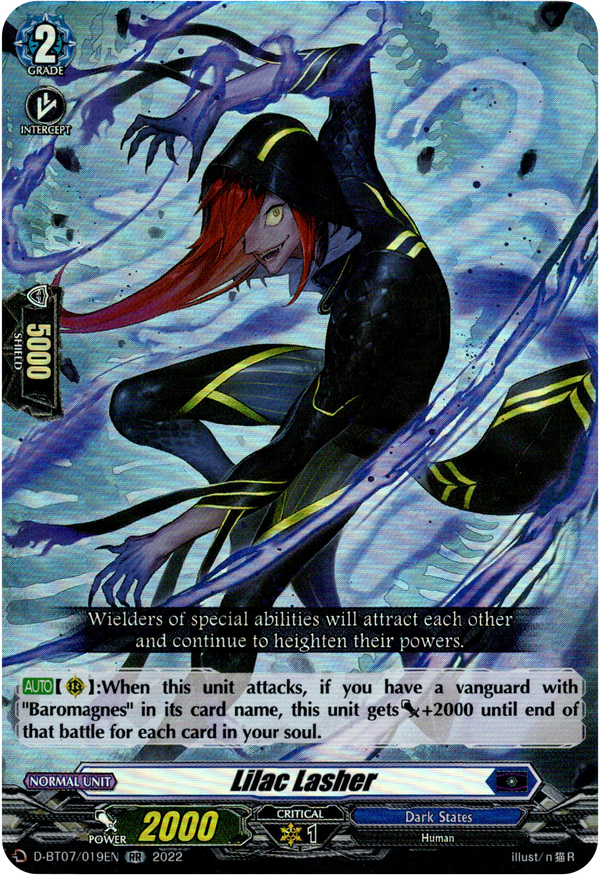 Lilac Lasher - D-BT07/019EN - Raging Flames Against Emerald Storm - Card Cavern