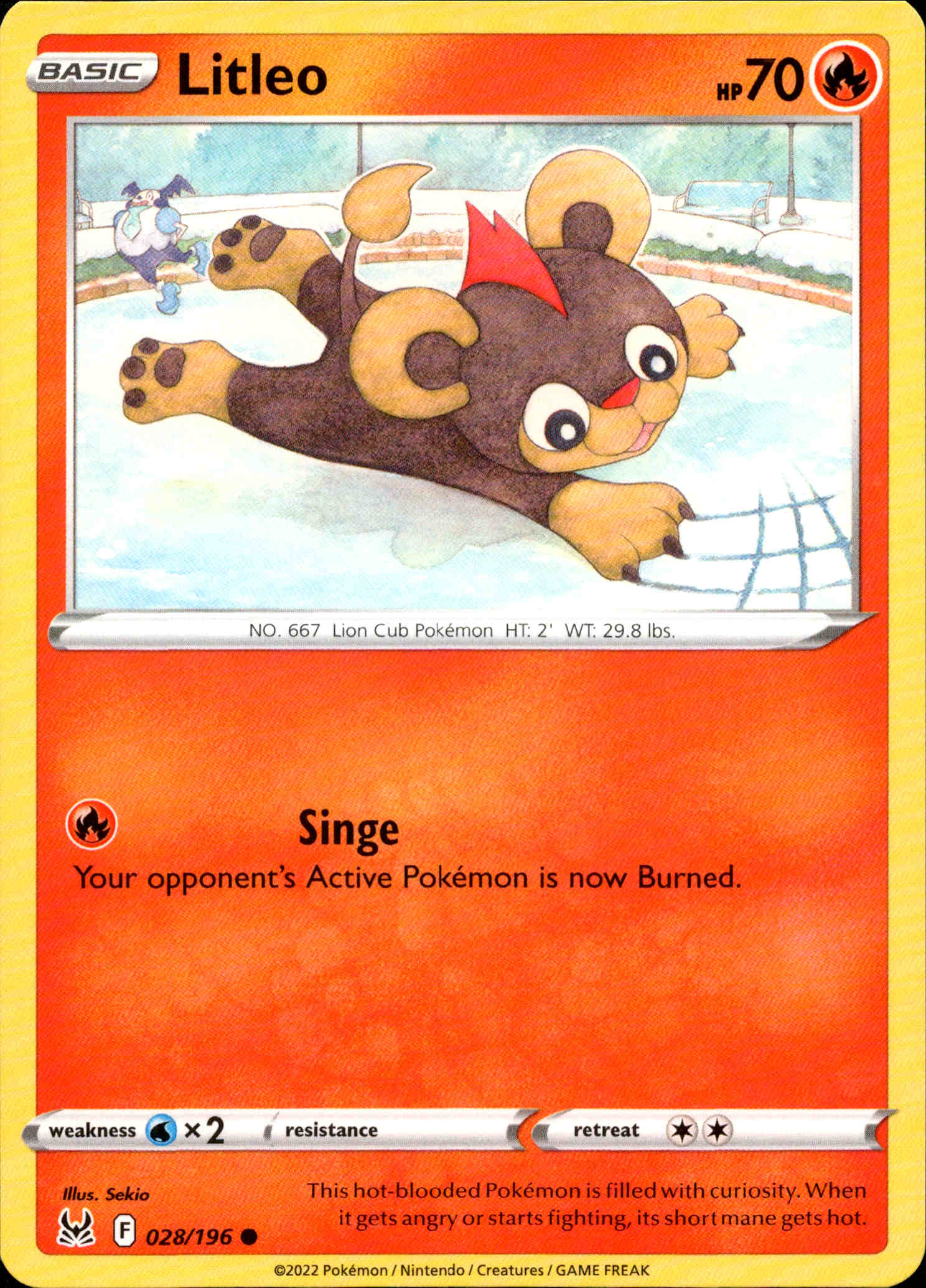 Litleo - 028/196 - Lost Origin - Card Cavern