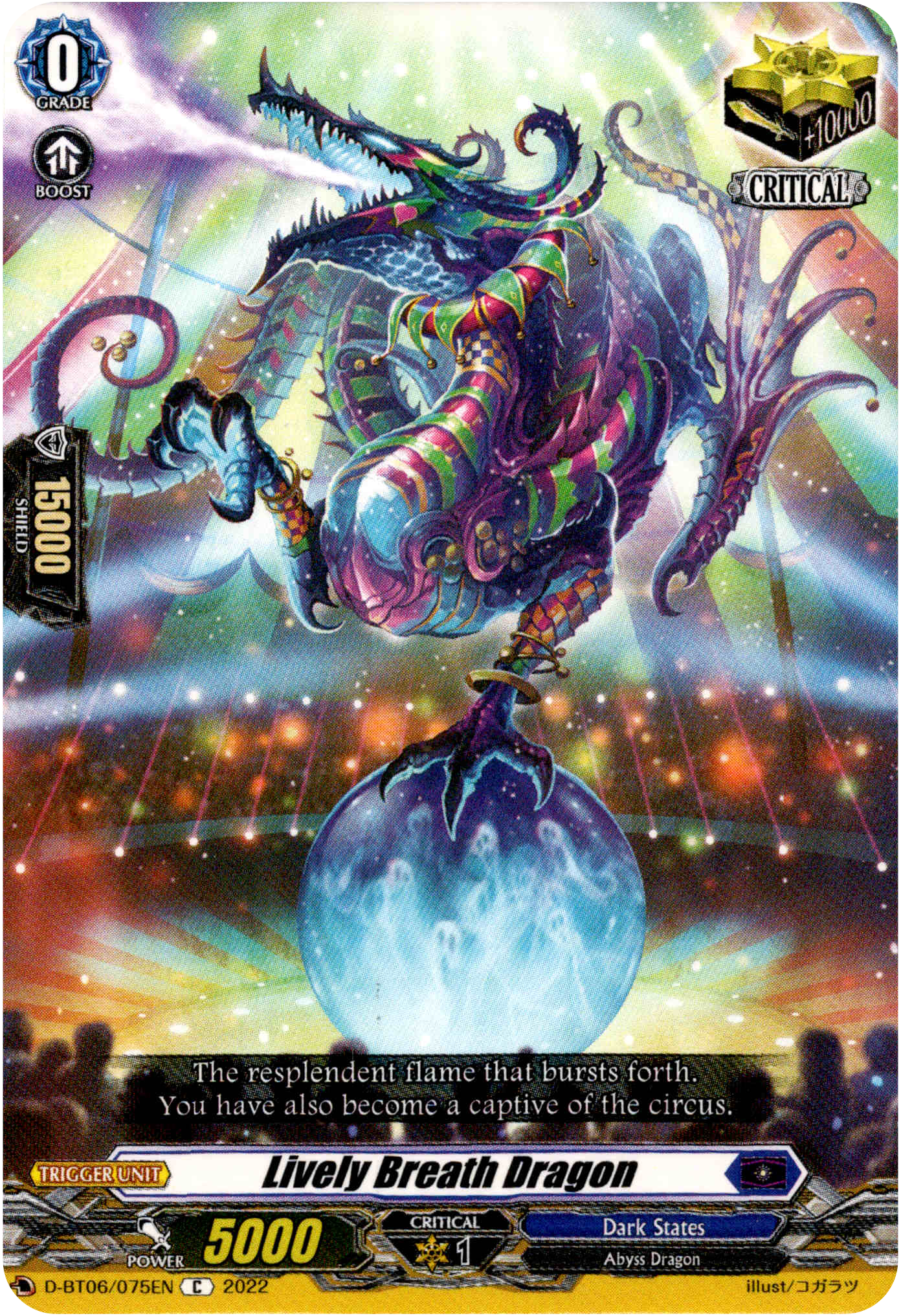 Lively Breath Dragon - D-BT06/075EN - Blazing Dragon Reborn - Card Cavern
