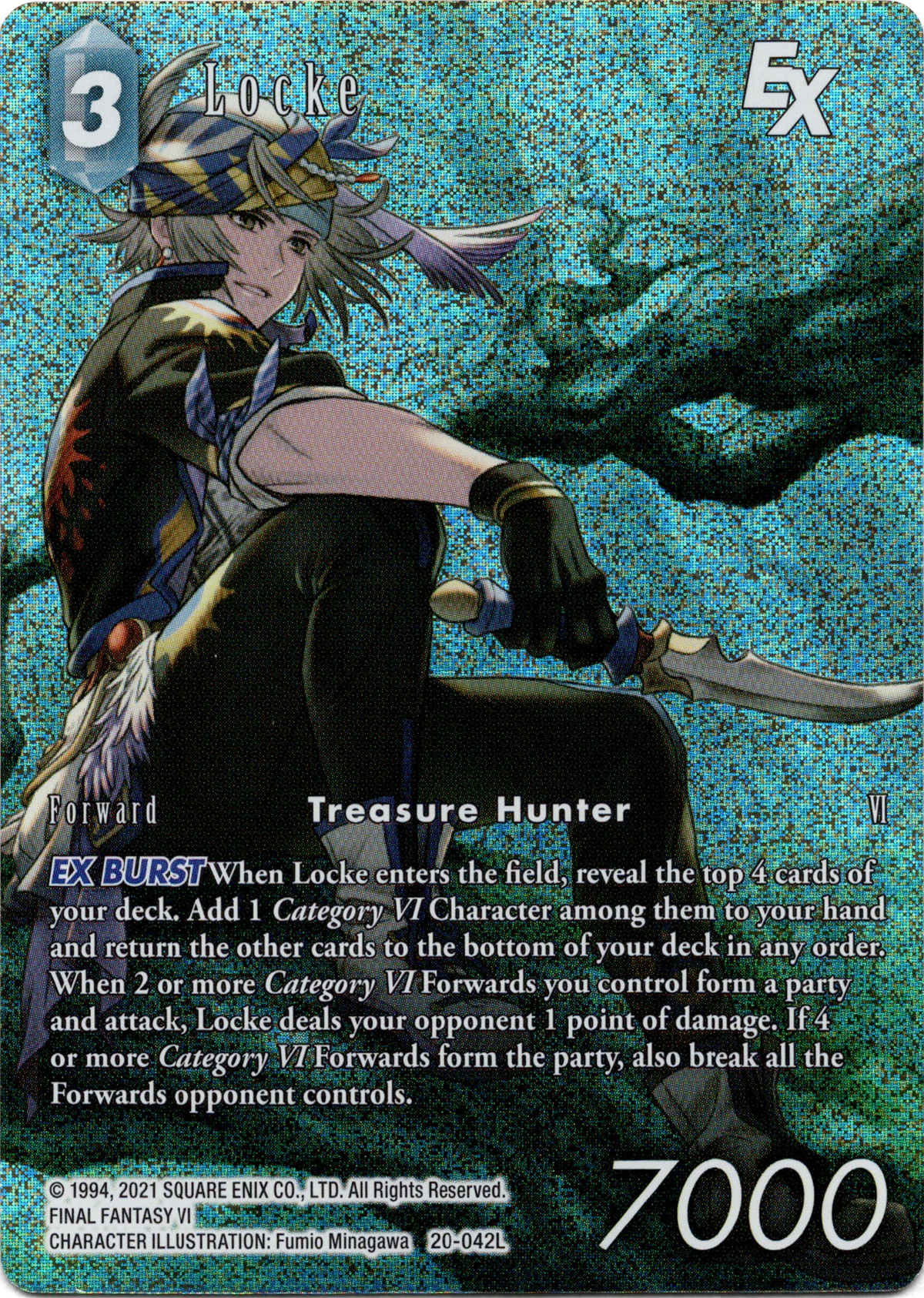 Locke EX Full Art - 20-042L - Dawn of Heroes - Foil - Card Cavern