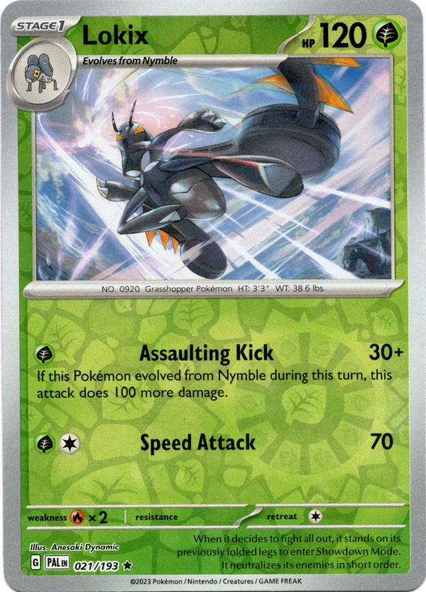 Lokix - 021/193 - Paldea Evolved - Reverse Holo – Card Cavern