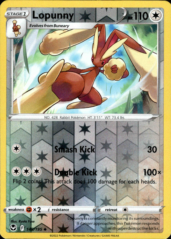 Lopunny - 145/195 - Silver Tempest - Reverse Holo - Card Cavern