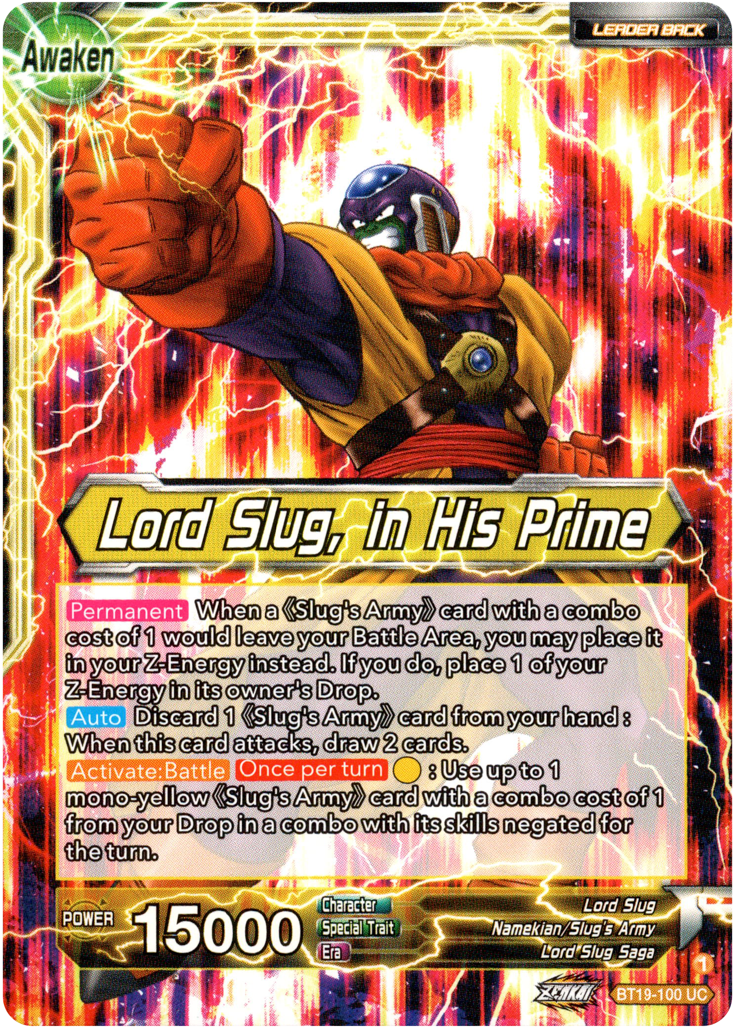 Lord Slug // Lord Slug, in His Prime - BT19-100 - Fighter's Ambition - Card Cavern