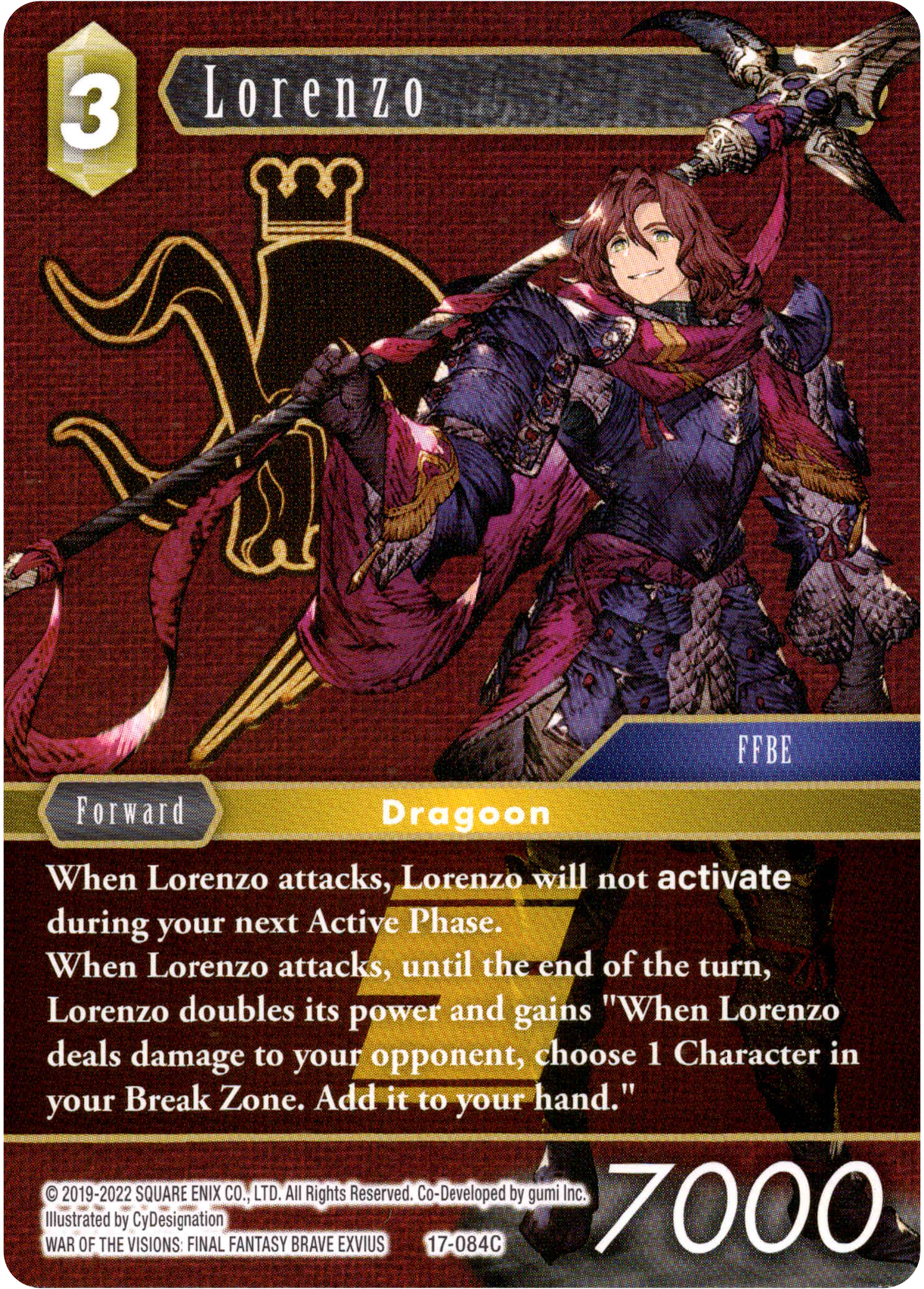 Lorenzo - 17-084C - Rebellion's Call - Card Cavern