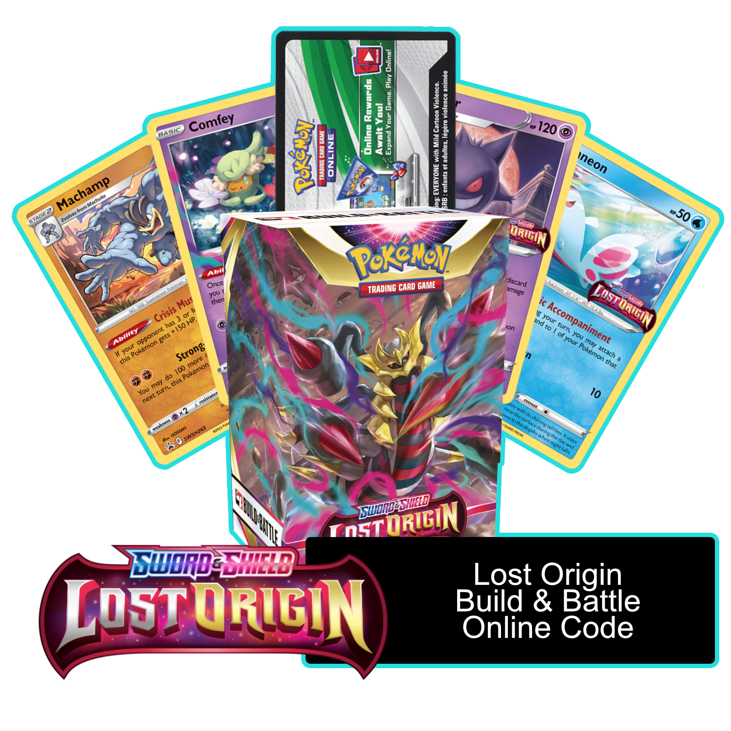 Lost Origin Build & Battle Box - 1 of 4 Promos - PTCGL Code - Card Cavern