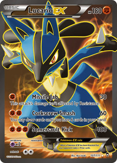 Lucario EX Full Art - 107/111 - Furious Fists - Holo - Card Cavern