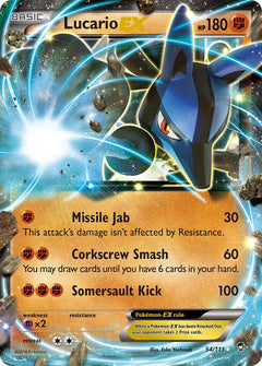 Lucario EX - 54/111 - Furious Fists - Holo - Card Cavern