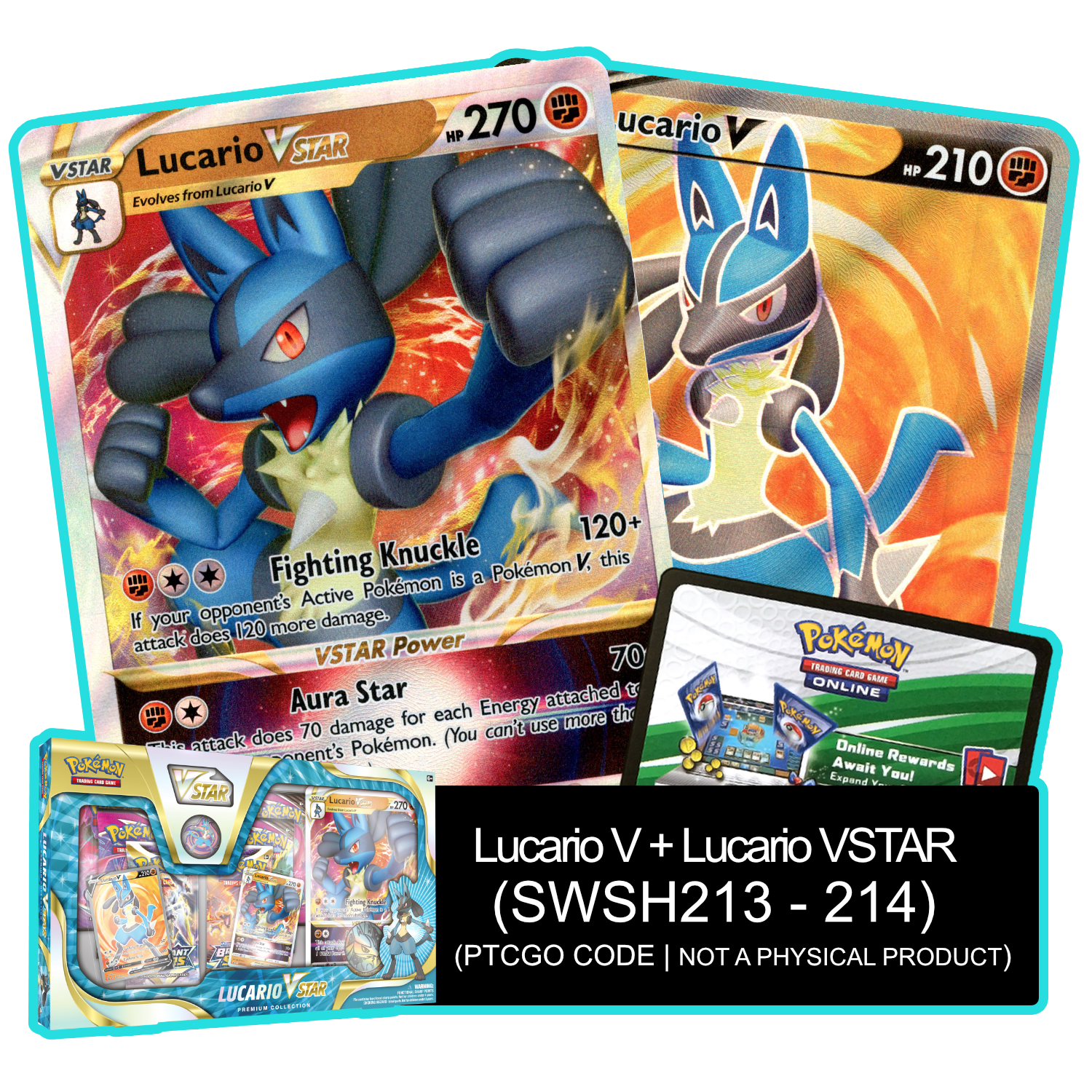 Lucario VSTAR Premium Collection - Promos - PTCGL Code - Card Cavern