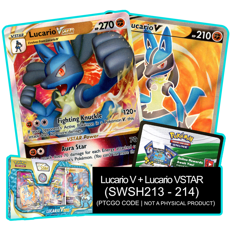 Lucario VSTAR Premium Collection - Promos - Pokemon TCG Live Code - Card Cavern