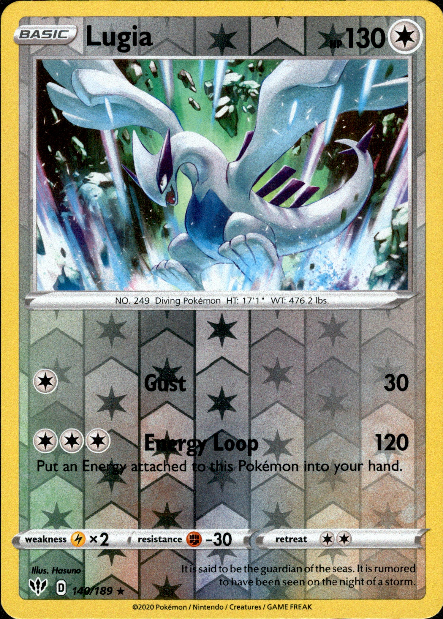 Lugia - 140/189 - Darkness Ablaze - Reverse Holo - Card Cavern