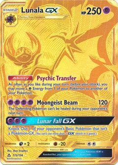 Lunala GX Gold Secret - 172/156 - Ultra Prism - Holo - Card Cavern