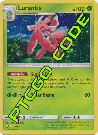 Lurantis SM25 PTCGO Code - Card Cavern