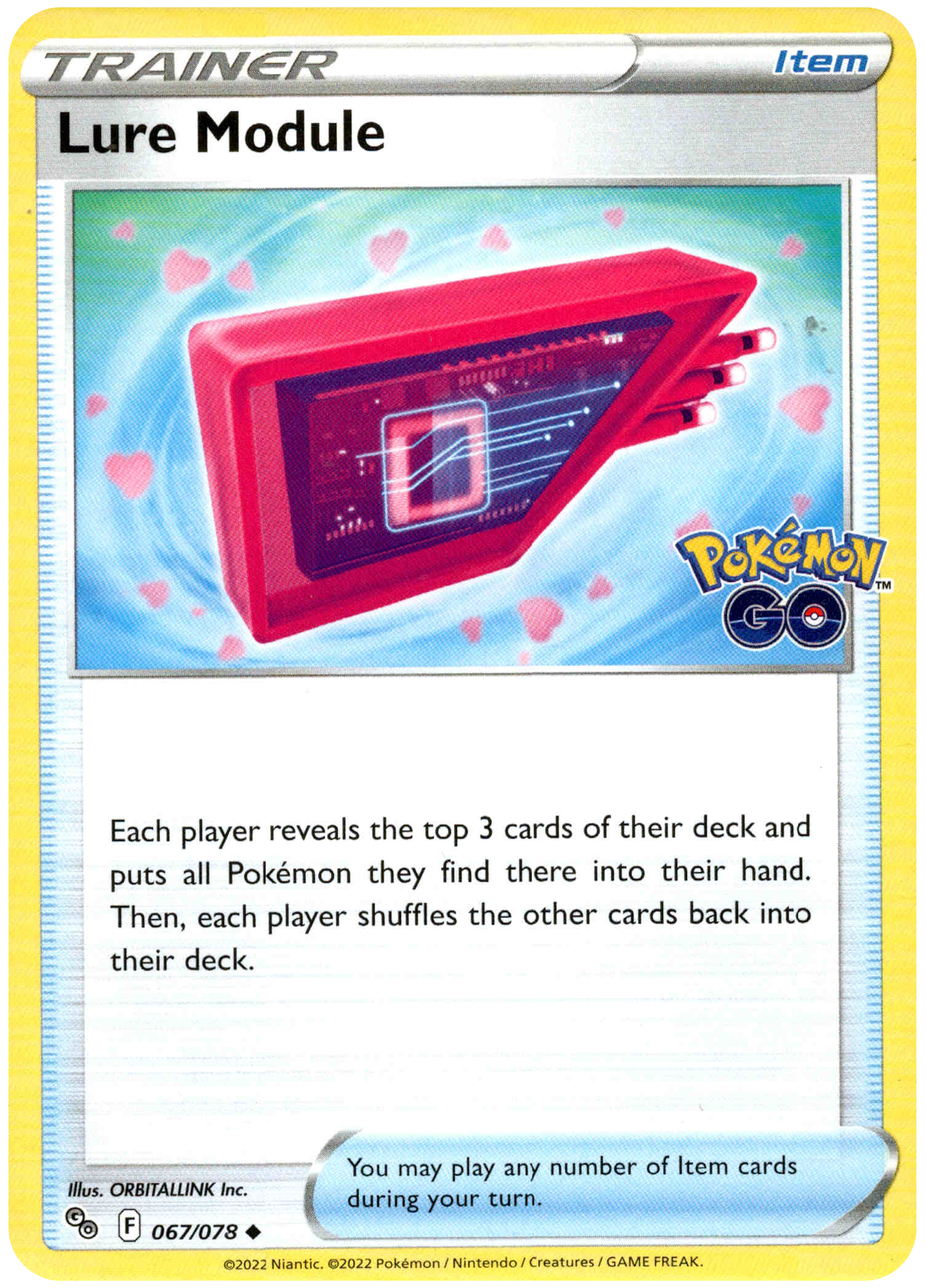 Lure Module - 067/078 - Pokemon Go - Card Cavern
