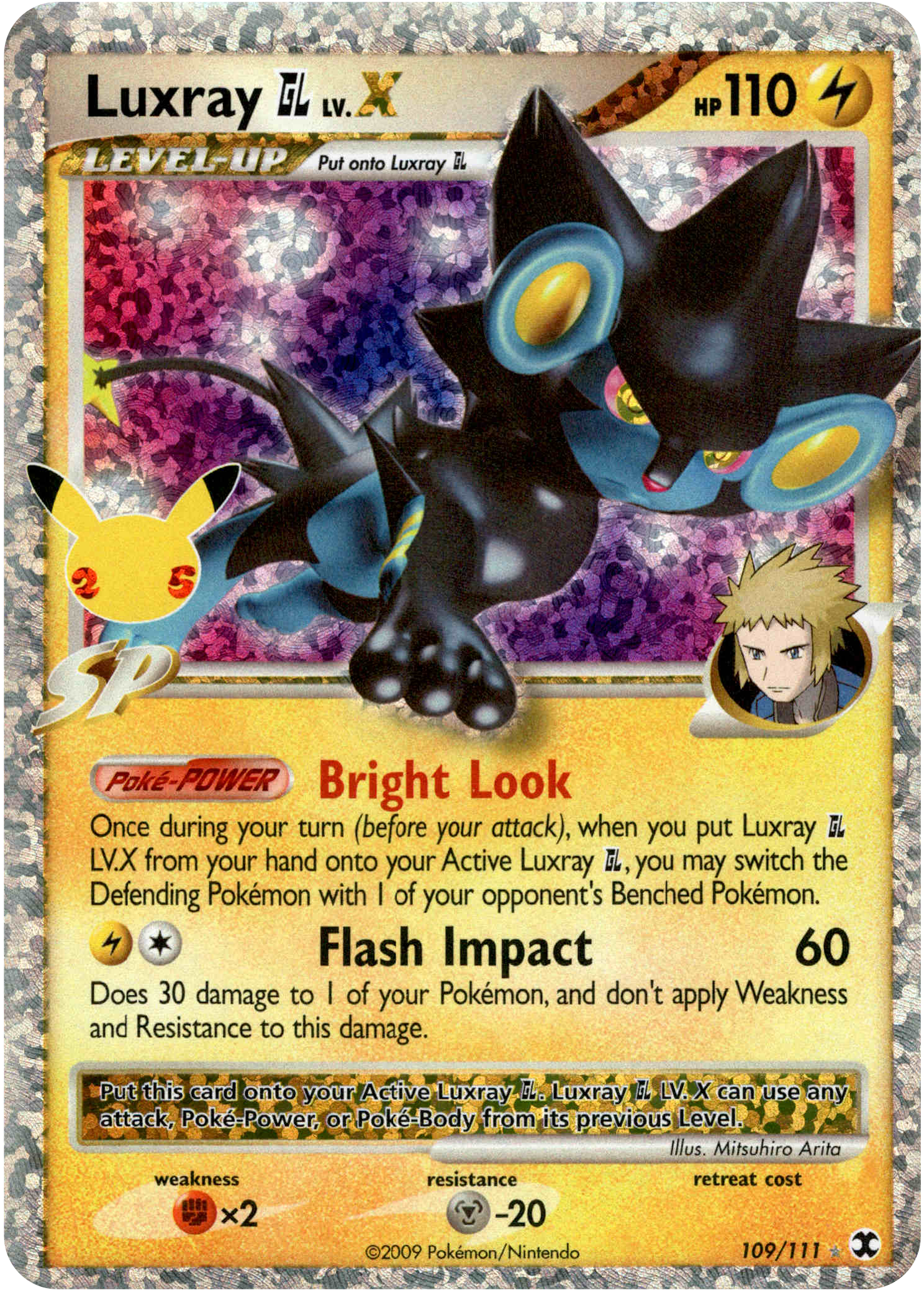 Luxray Pokémon GL LV.X (Classic Collection) - 109/111 - Celebrations - Holo - Card Cavern