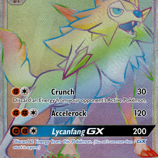 Lycanroc GX Hyper Rare - 155/147 - Burning Shadows - Holo  Card Cavern Trading  Cards, LLC