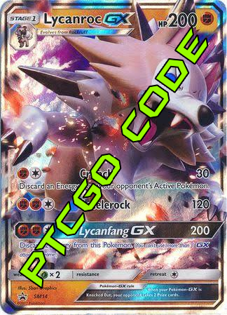 Lycanroc GX SM14 PTCGO Code – Card Cavern Trading Cards, LLC