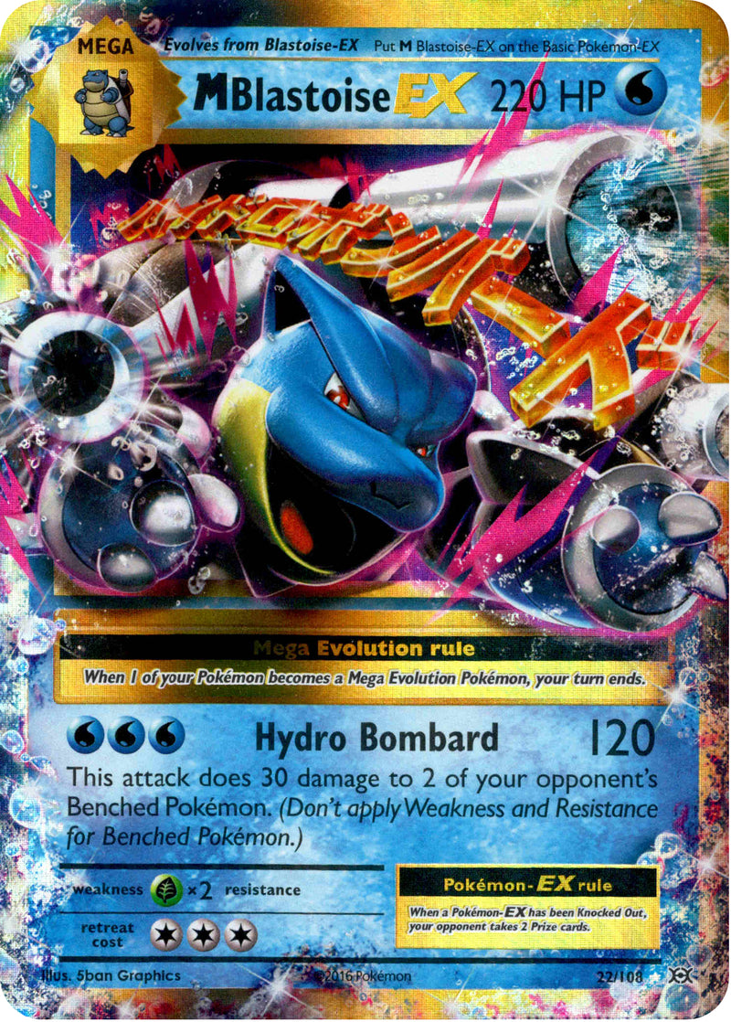 M Blastoise EX - 22/108 - Evolutions - Holo Card Cavern Trading Cards, LLC M Blastoise EX - 22/108 - Evolutions - Holo Card Cavern Trading Cards, LLC