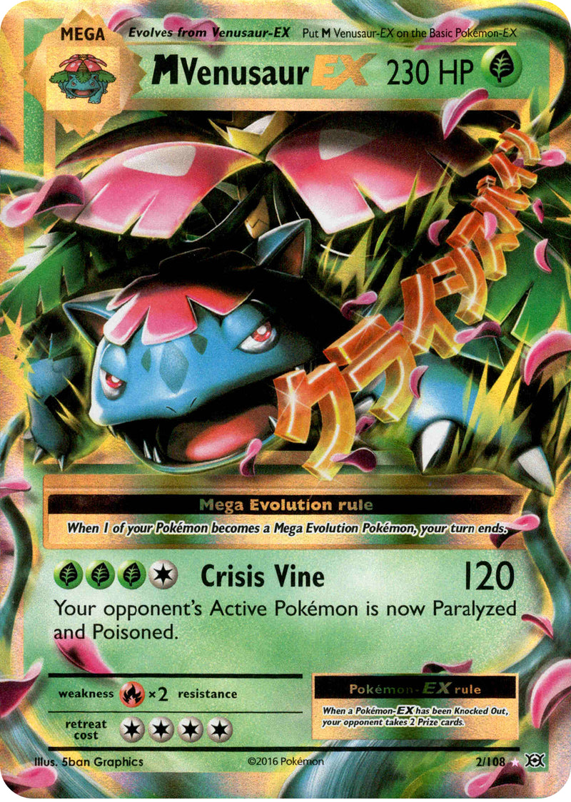 M Venusaur EX - 2/108 - Evolutions - Holo Card Cavern Trading Cards, LLC M Venusaur EX - 2/108 - Evolutions - Holo Card Cavern Trading Cards, LLC
