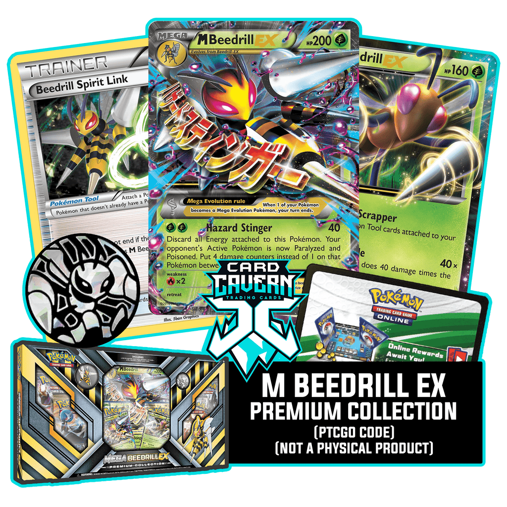 M Beedrill EX XY158 & Beedrill EX XY157 - PTCGO Code Card Cavern Trading Cards, LLC M Beedrill EX XY158 & Beedrill EX XY157 - PTCGO Code Card Cavern Trading Cards, LLC