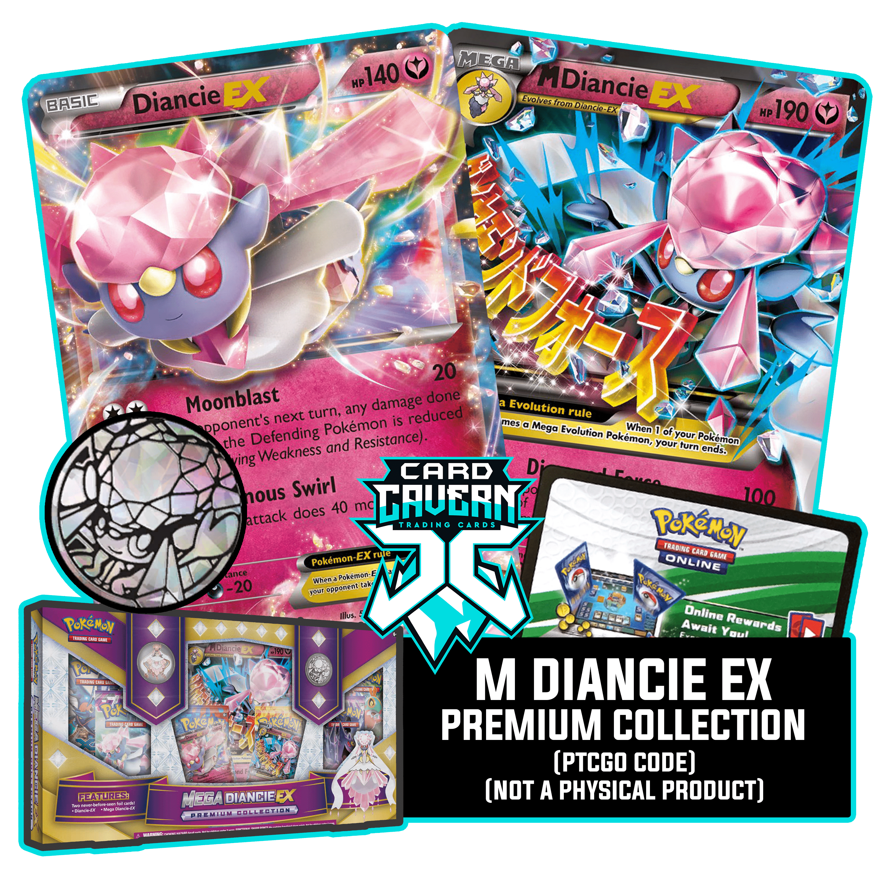 M Diancie EX - Promos - PTCGO Code - Card Cavern