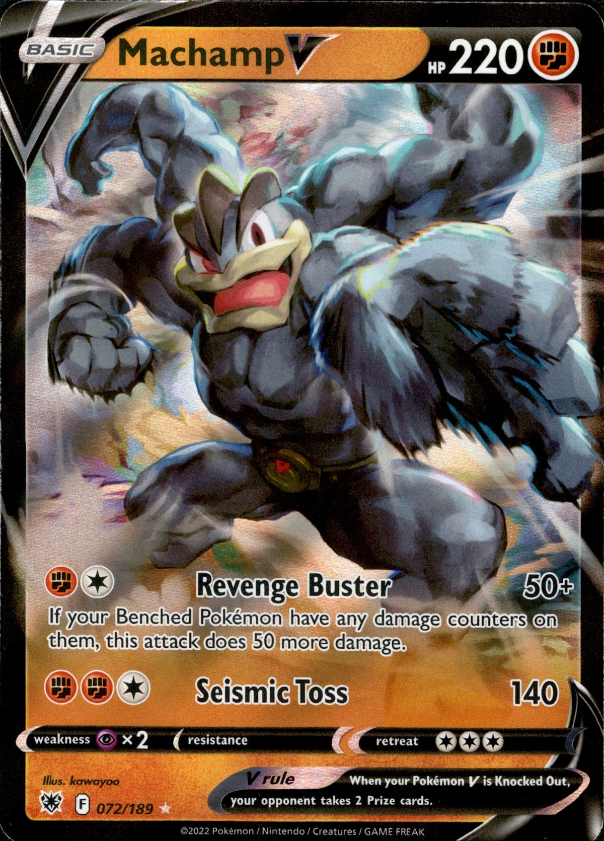 Machamp V - 072/189 - Astral Radiance - Holo - Card Cavern