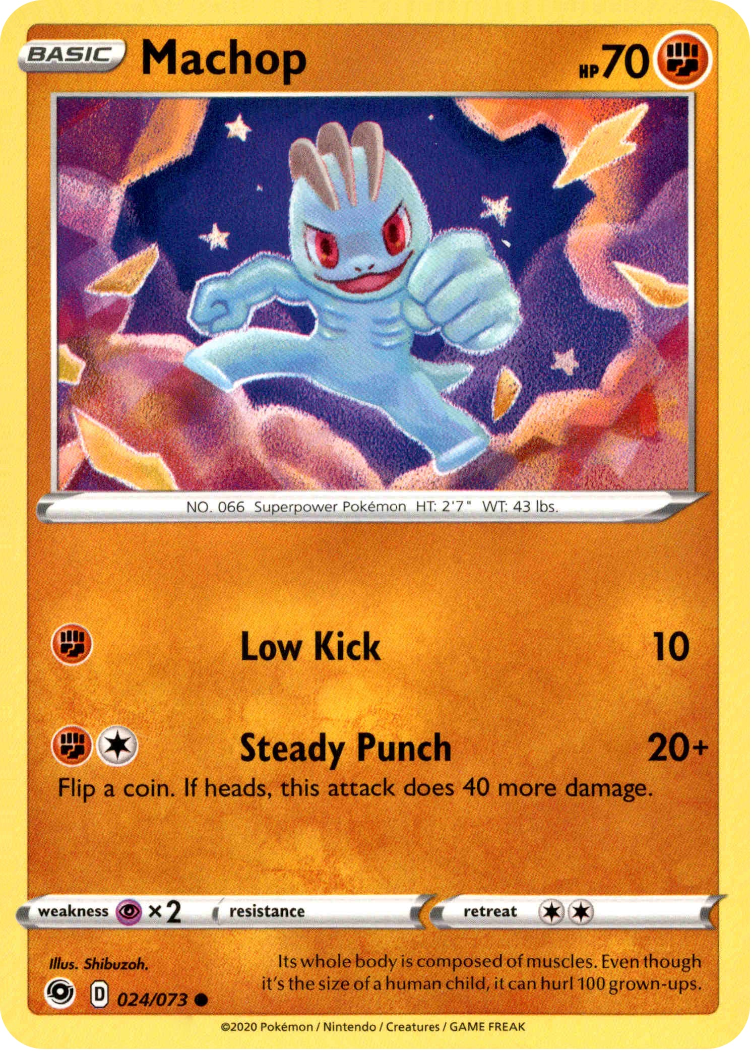 Machop - 24/73 - Champion's Path - Card Cavern