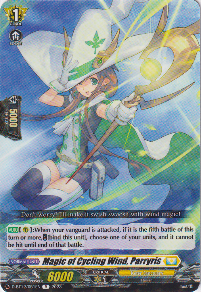 Magic of Cycling Wind, Parryris - D-BT12/051EN - Evenfall Onslaught - Card Cavern