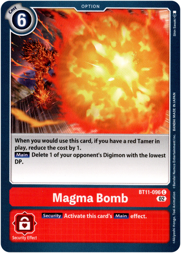 Magma Bomb - BT11-096 C - Dimensional Phase - Card Cavern