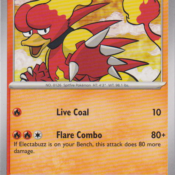 rare magmar pokemon card Magmar - 126/165