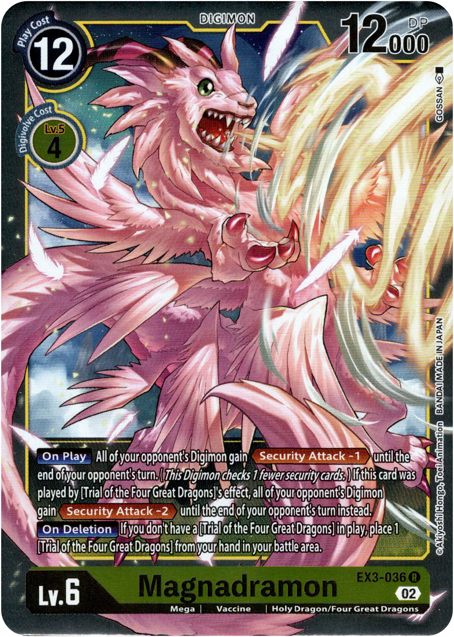 Magnadramon - EX3-036 R - Draconic Roar - Foil - Card Cavern