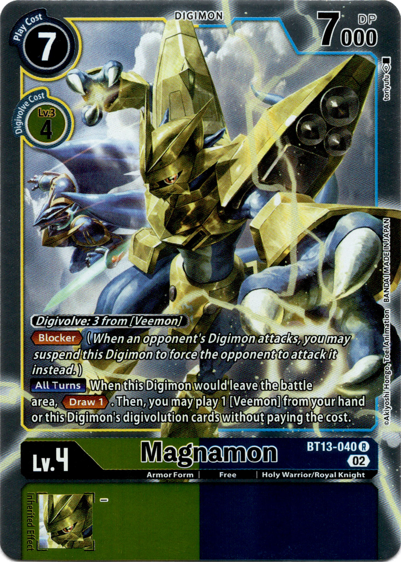 magnamon digimon card Digimon Card Game - BT-13 - Versus Royal Knights - Magnamon main image 0