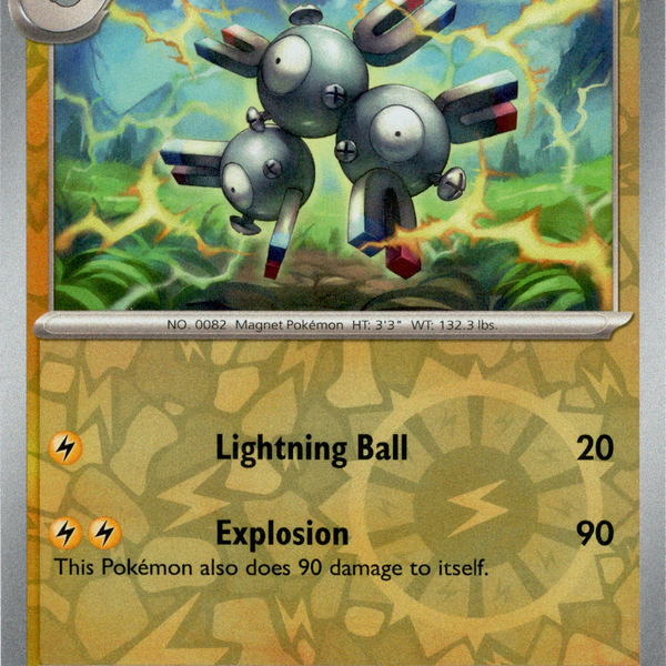 magneton holographic pokemon card Magneton - 064/198 - Scarlet & Violet