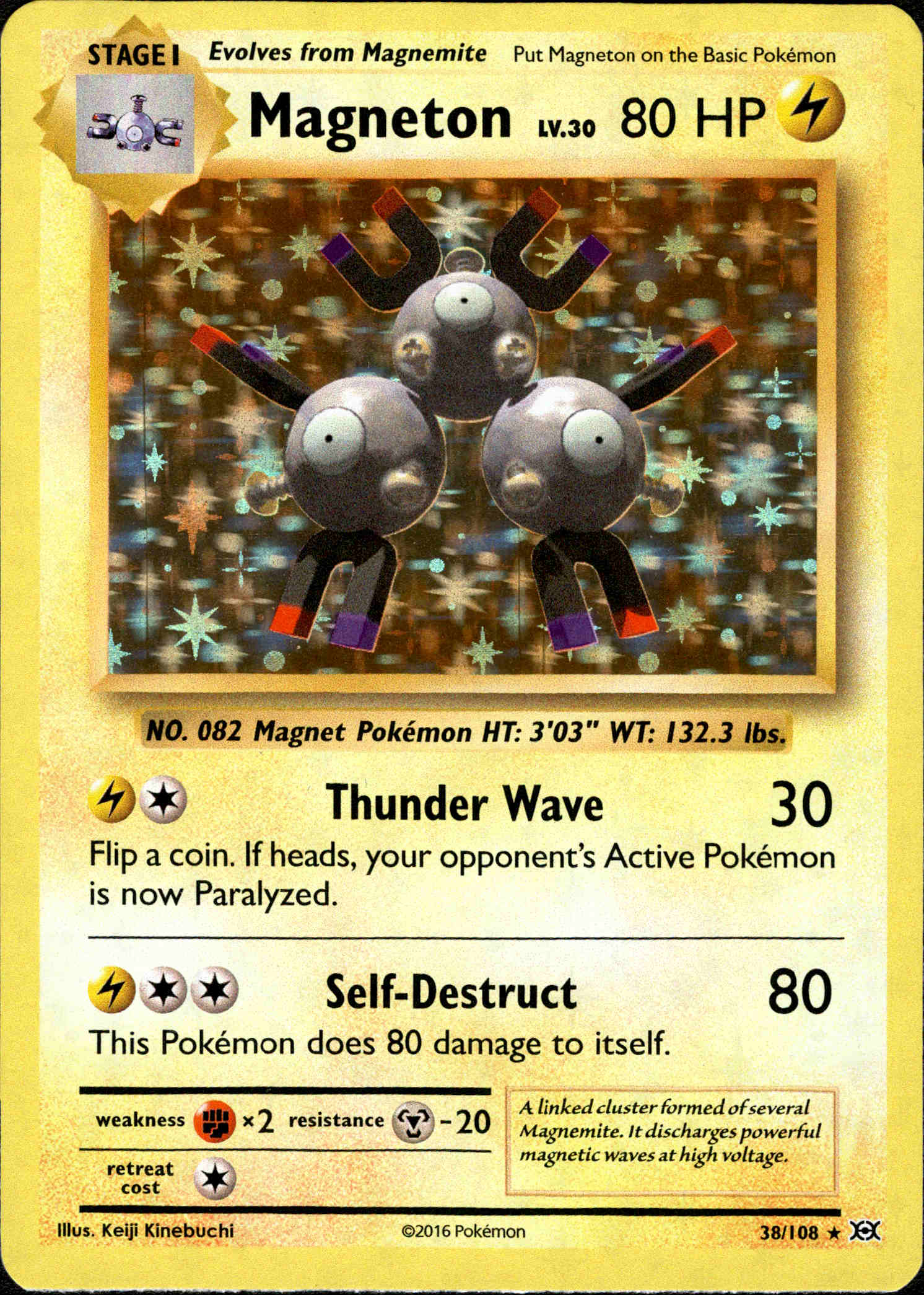 Magneton - 38/108 - Evolutions - Card Cavern