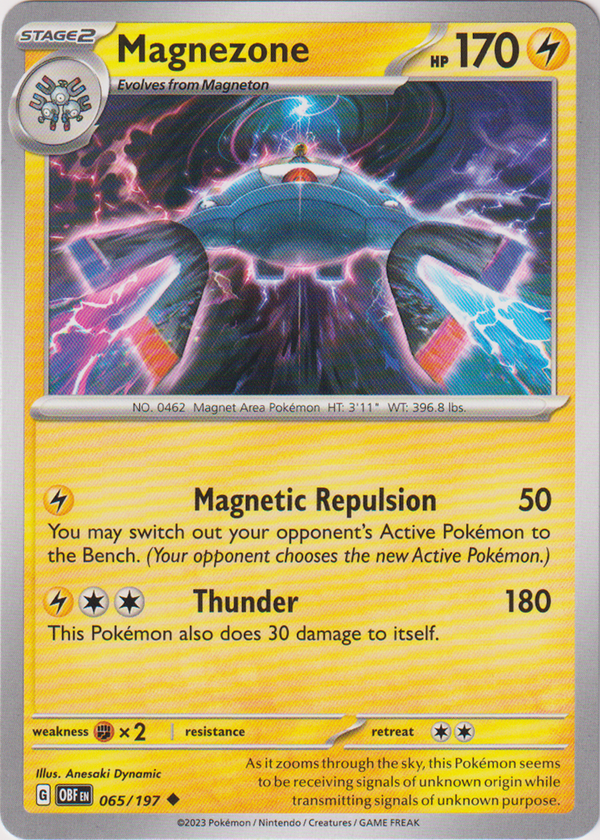 Magnezone - 065/197 - Obsidian Flames - Card Cavern
