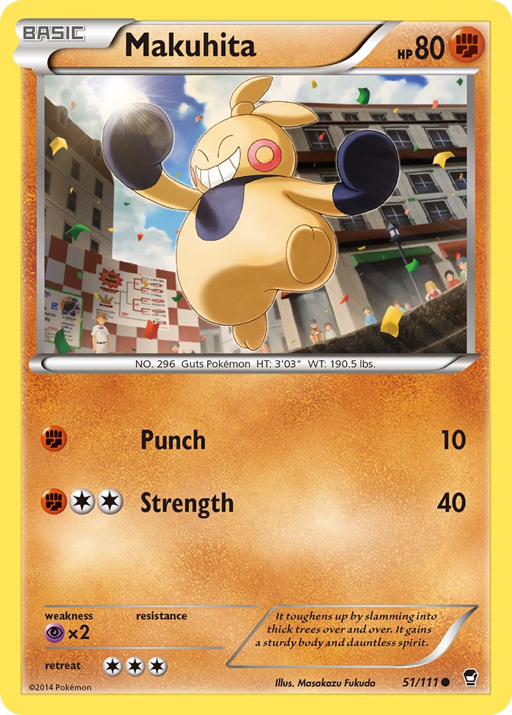 Makuhita - 51/111 - Furious Fists - Card Cavern
