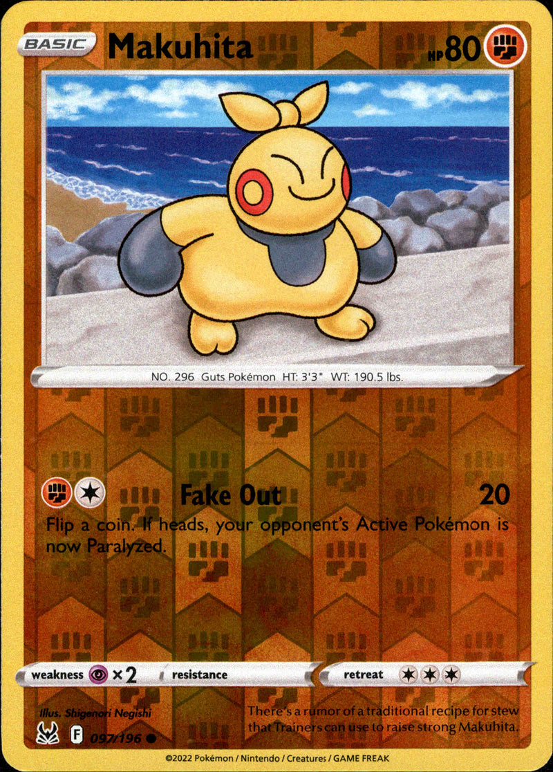 makuhita pokemon card Makuhita - 097/196 - Lost Origin