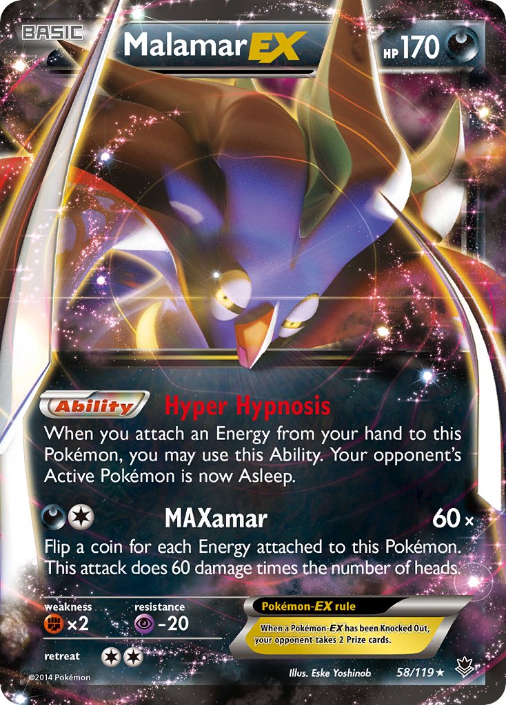 Malamar EX - 58/119 - Phantom Forces - Holo - Card Cavern