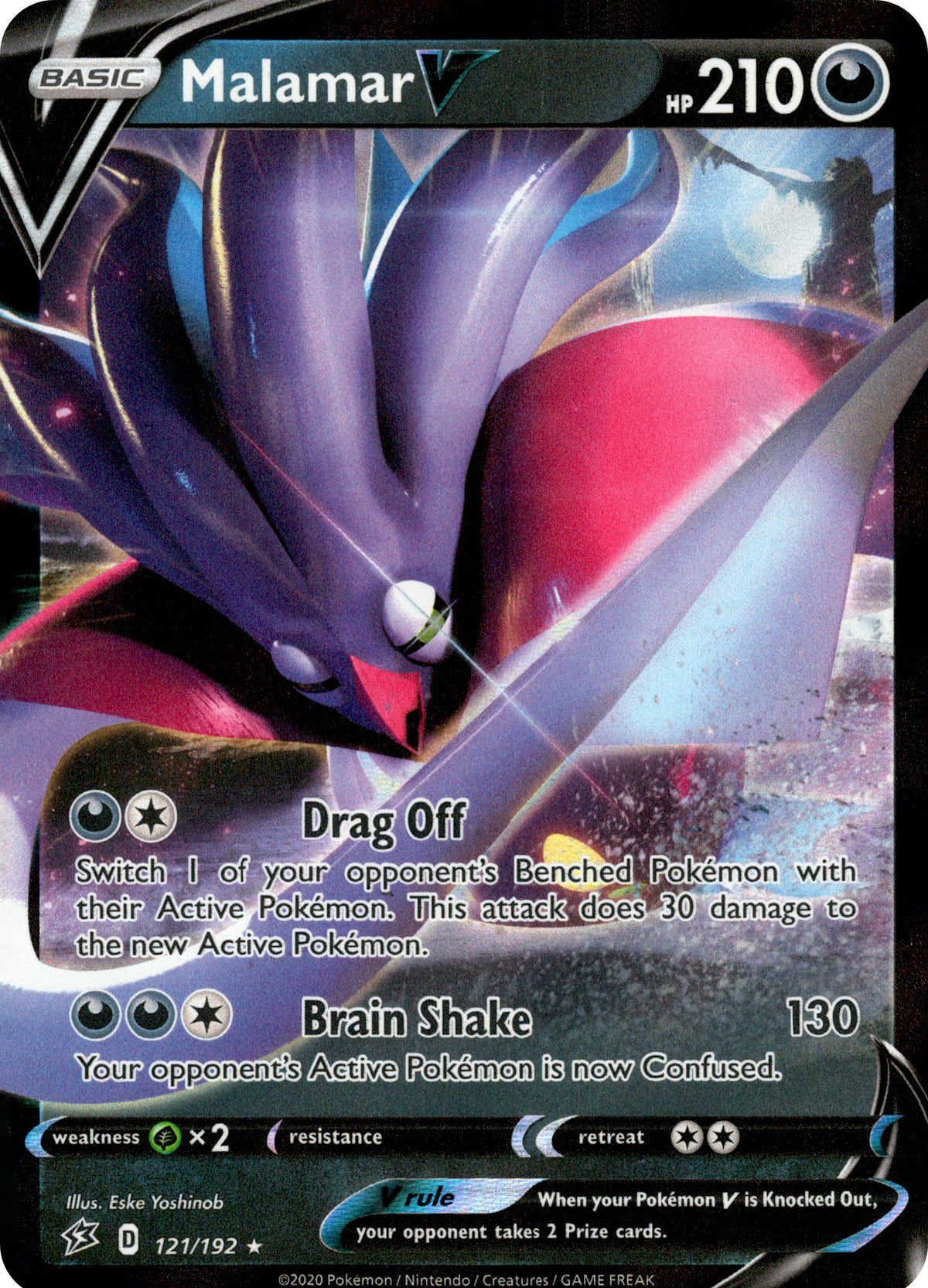 Malamar V - 121/192 - Rebel Clash - Holo - Card Cavern