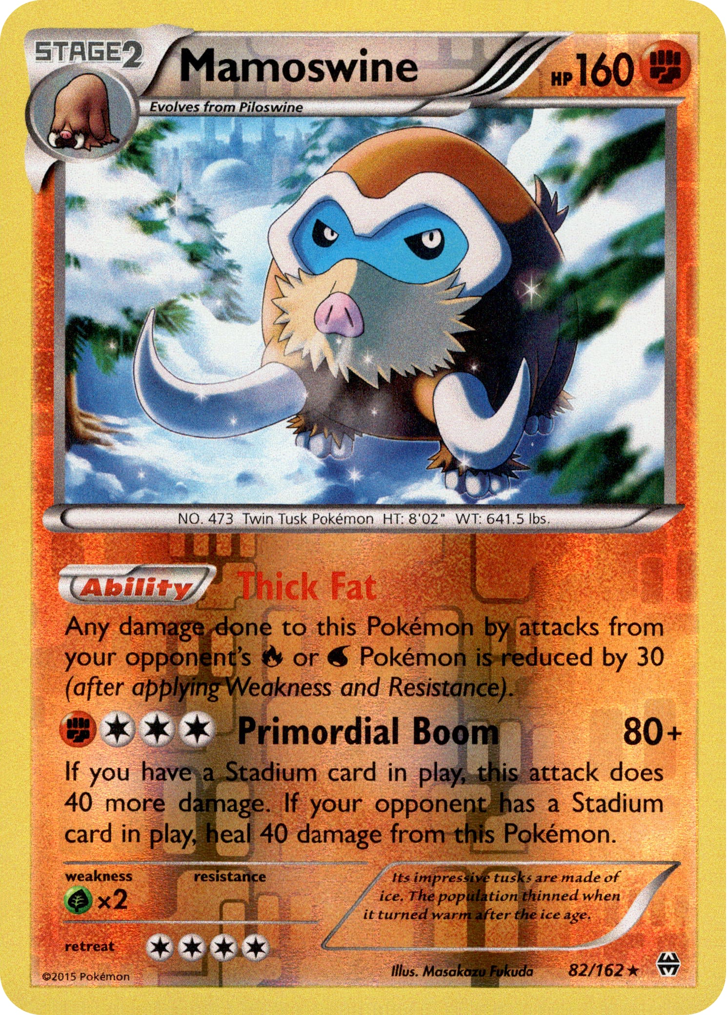 Mamoswine - 82/162 - BREAKthrough - Reverse Holo - Card Cavern